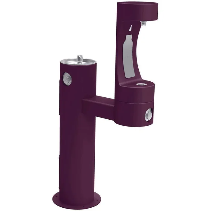 Halsey Taylor 4420BF1LPUR Outdoor Bottle Filling Station Bi-Level Non-Filtered Purple