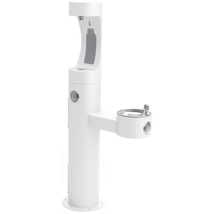 Halsey Taylor 4420BF1UWHT Outdoor Bottle Filling Station Bi-Level Non-Filtered White