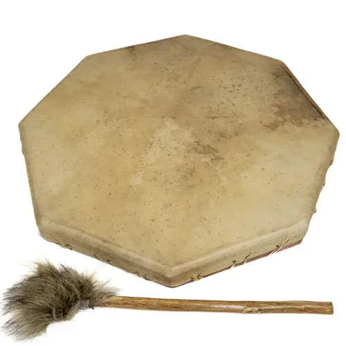 Handmade Hexagon Goat Skin Shaman Drum – 50cm
