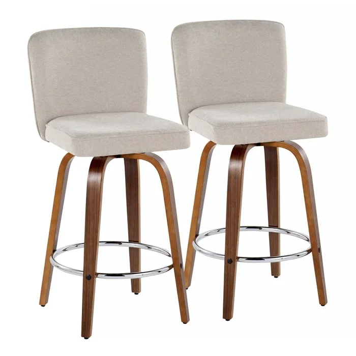 Henry – 26″ Fixed-Height Counter Stool With Swivel (Set of 2)