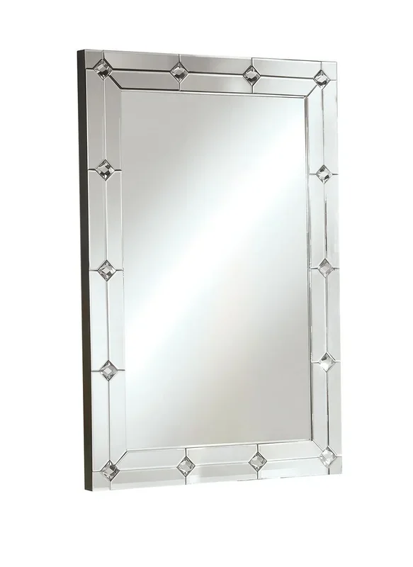 Hessa – Accent Mirror – Mirrored & Faux Rhinestones