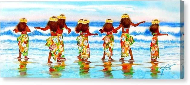 Hula Dance #8 Canvas Print