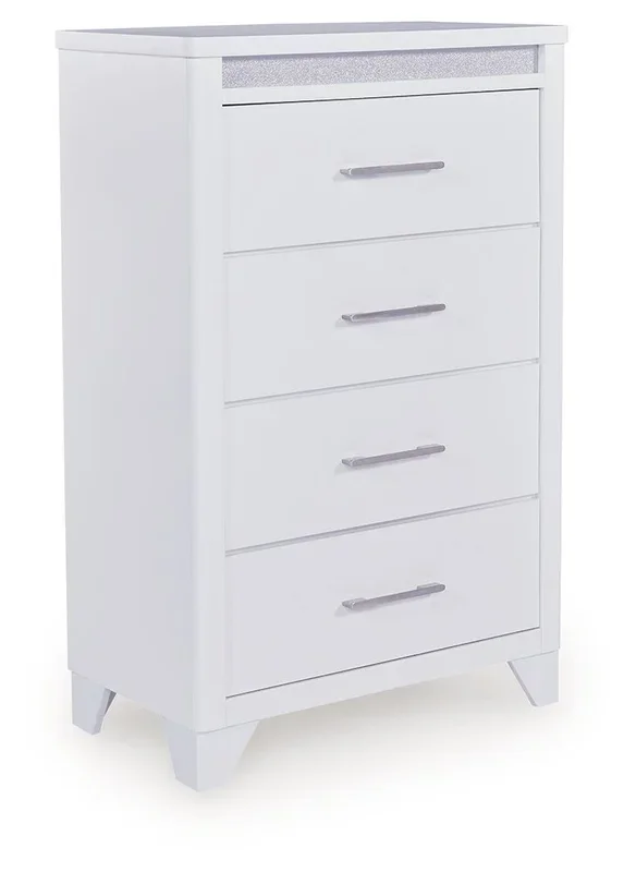 Jarlee – Four Drawer Chest – White