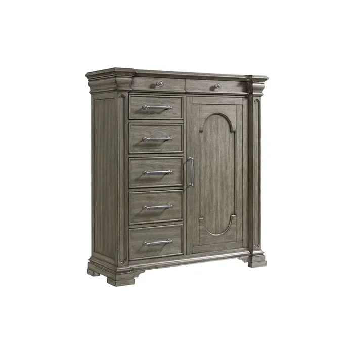 Kings Court – 7-Drawer Door Chest – Gray