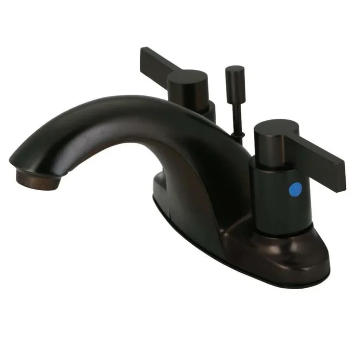 Kingston Brass KB8645NDL 4 in. Centerset Bathroom Faucet, Oil Rubbed Bronze