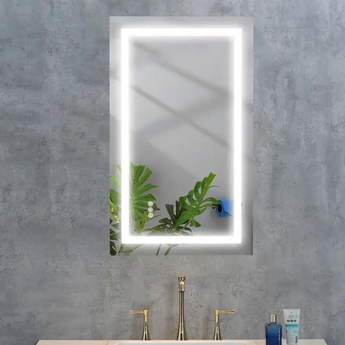 LED Lighted Bathroom Mirror 40″x24″ with Dimmer & Anti-Fog