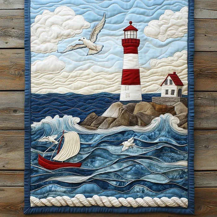 Lighthouse Sky WN0307092CL Quilted Table Runner
