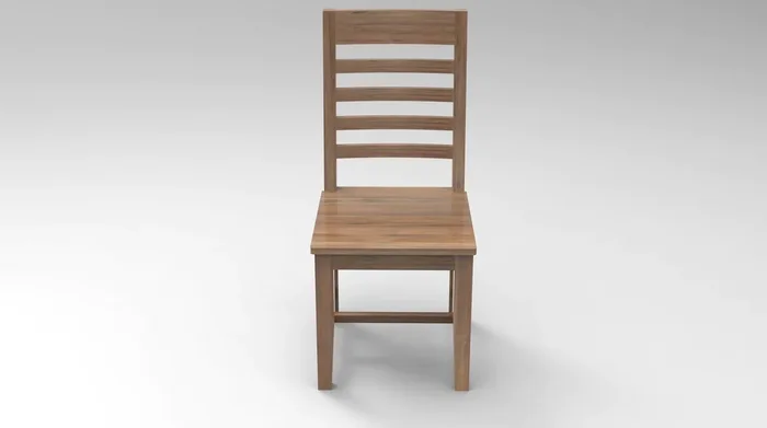 Malcolm Ladderback Side Dining Chair – Natural + Gray