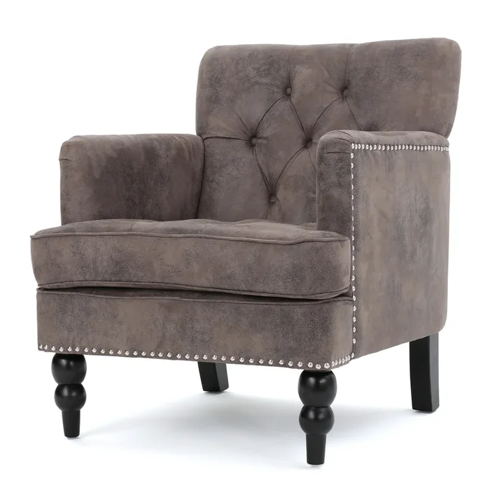 Merax Fabric Tufted Club Chair