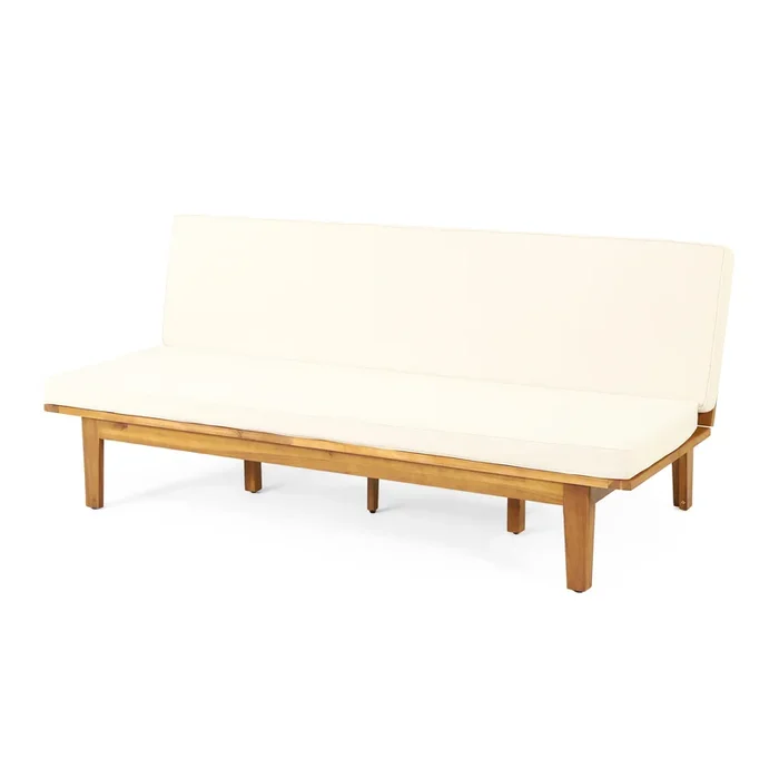 Merax Outdoor Acacia Wood Sofa Daybed Bed