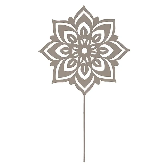 Metal Medallion Plant Yard Pick, 12″