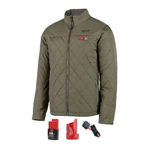 Milwaukee 203OG-21XL M12 Heated Axis Jacket Kit X-Large, Olive Green