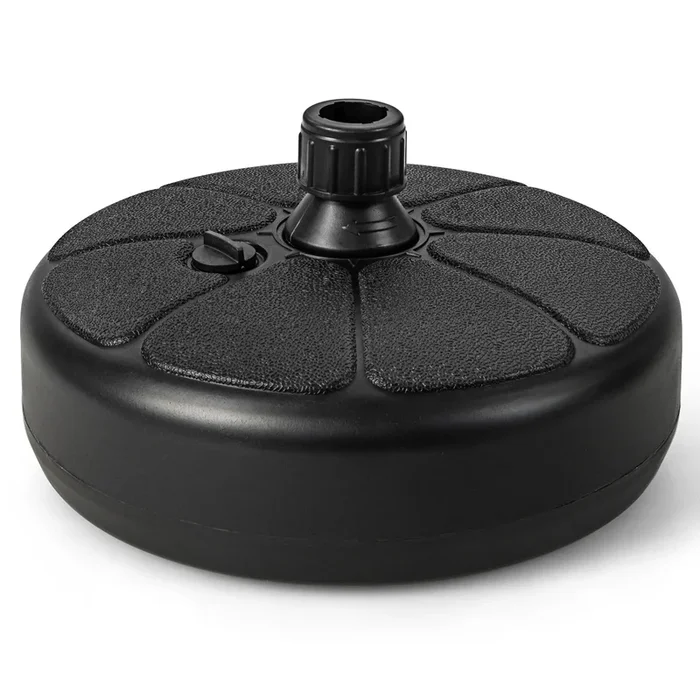 Mondawe 27 lbs Fillable Round Umbrella Base Stand for Yard Garden Poolside