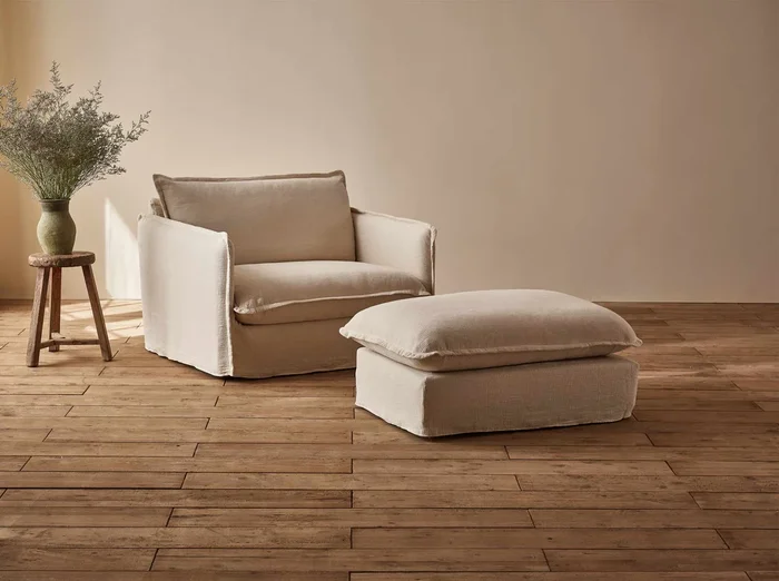 Neva Ottoman Slipcover Only