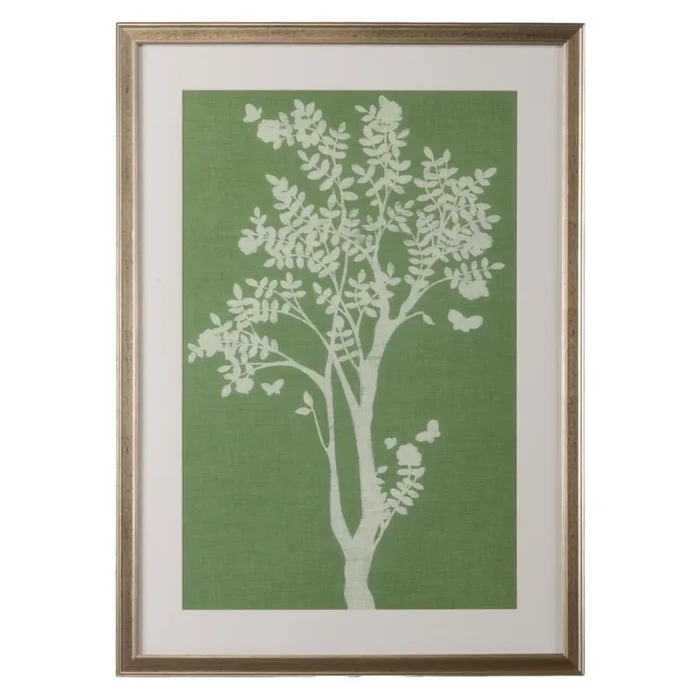 Sage Splendor: Giclee Art in Antique Frame