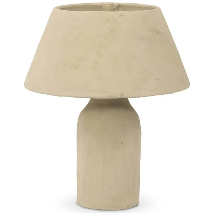 Sagredo Table Lamp, Light Paper Mache by Four Hands