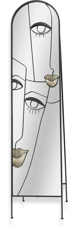 Sculpted Muse Reflection – 66″ x 20″ Framed Wall Mirror