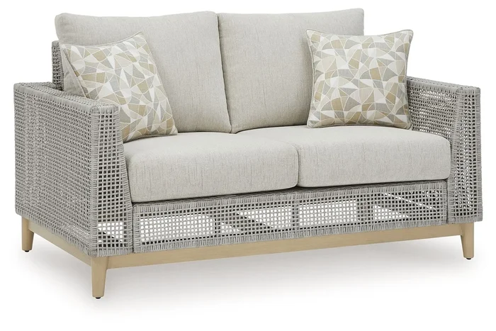 Seton Creek – Loveseat With Cushion – Gray