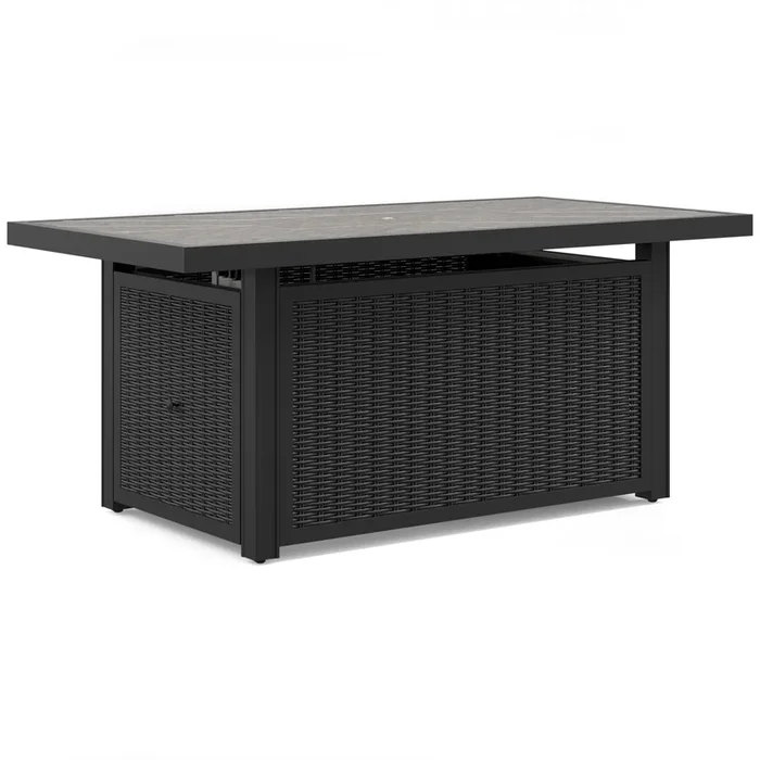 Signature Design by Ashley Beachcroft P792-773 Rectangular Fire Pit Table