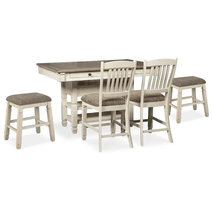 Signature Design by Ashley Bolanburg D647D37 5 pc Counter Height Dining Set