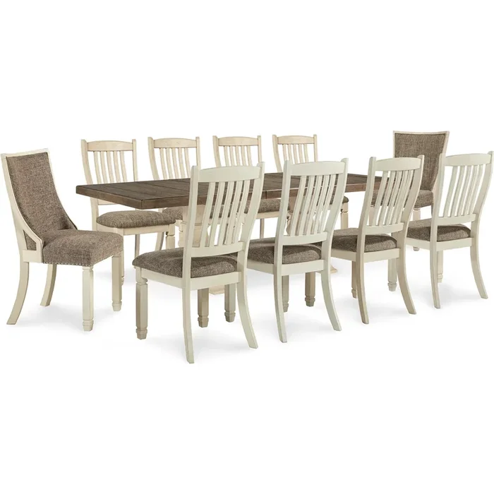 Signature Design by Ashley Bolanburg D647D38 11 pc Dining Set