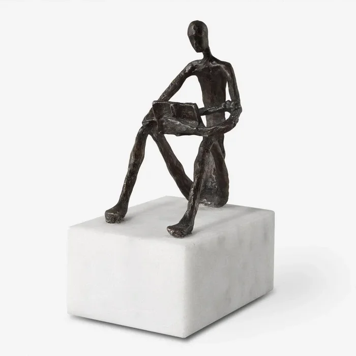 Sit Back, Relax And Read, Iron Sculpture