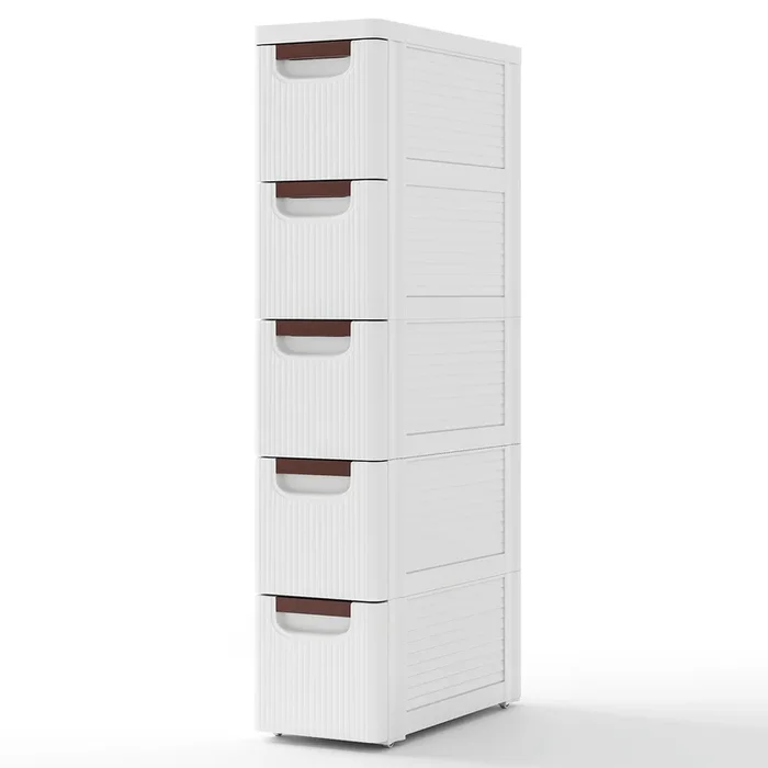 Space-Saving Slim Drawer Organizer on Wheels – Mobile Storage Cabinet for Tight Spots