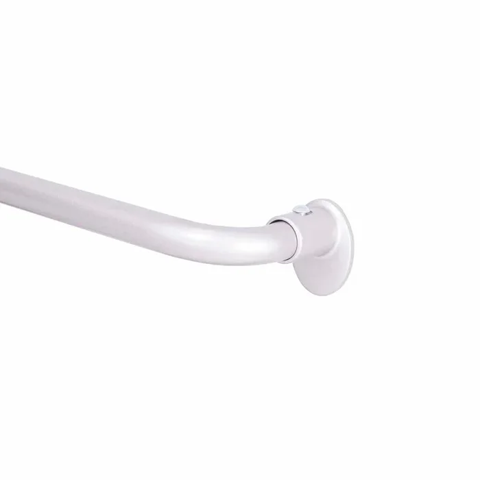 Sunzero 5/8″ Silver Wrap Curtain Rod, 48-86″