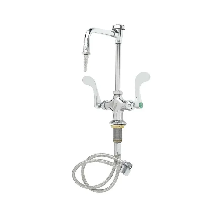 T&S Brass BL-5704-08WH4 Single Hole Deck Mount Lab.Mix.Fct,4