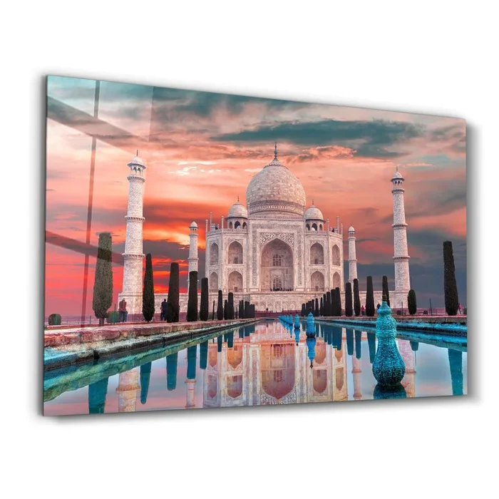 Taj Mahal- India | Glass Wall Art