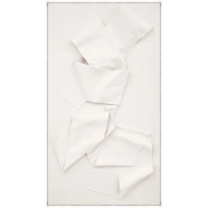 Tangled Up Framed, Poly White Floater Silver Rabb Frame