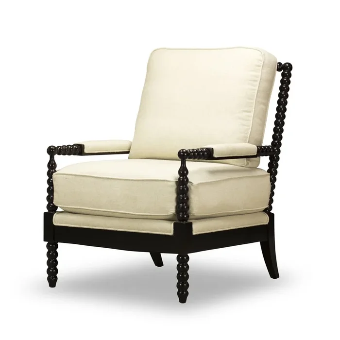 The March Chair In Nancy Linen (Espresso)