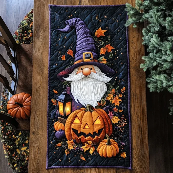 The Pumpkin Spell WJ2907041CL Quilted Table Runner