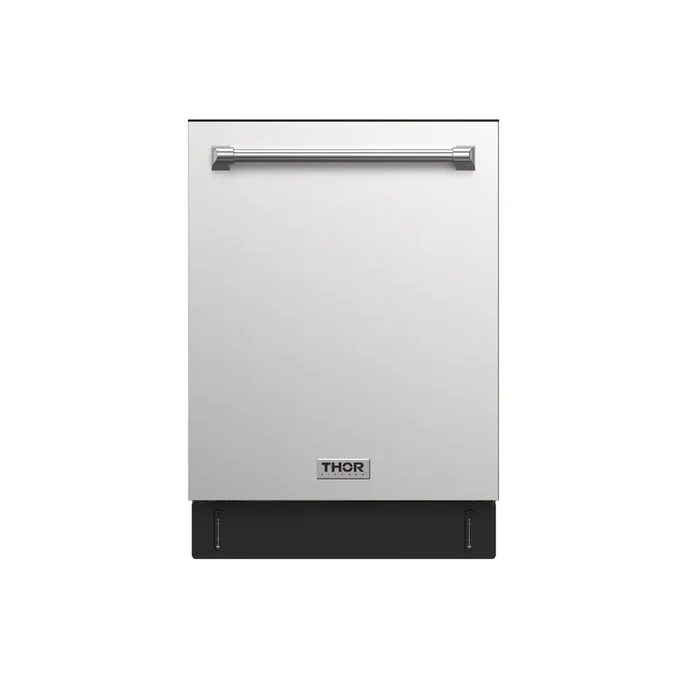 THOR Kitchen 24″ Stainless Steel Built-In Dishwasher, 47 dBA, 7 Wash Cycles, 3 Racks, Energy Efficient, TDW24C7