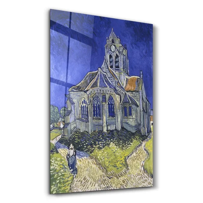 Vincent van Gogh’s The Church at Auvers (1890) | Glass Wall Art
