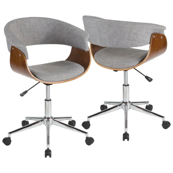 Vintage Mod – Office Chair – Chrome Base