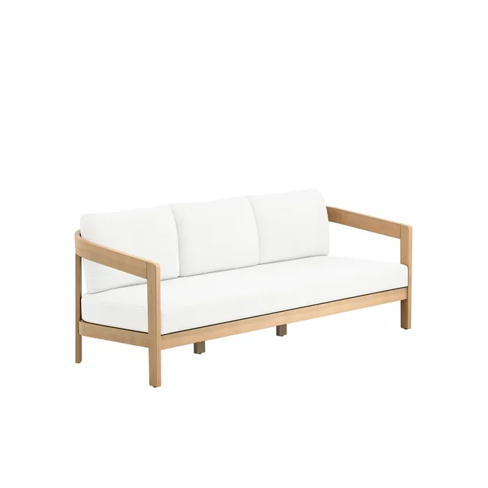 Wesley – Patio Sofa With Cushions – White