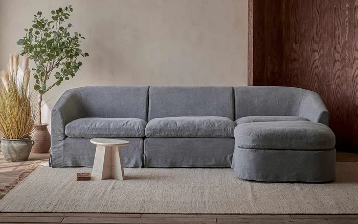 Ziki Chaise Sectional Slipcover Only