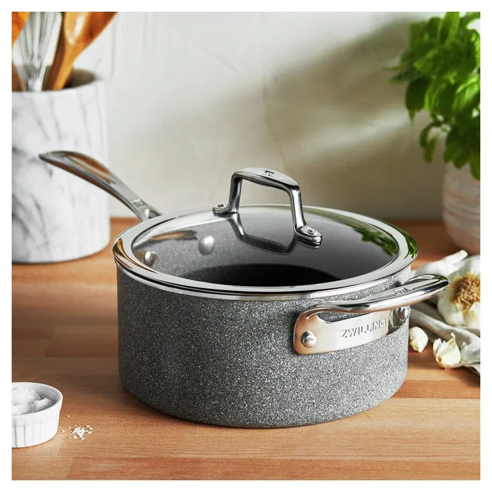 ZWILLING 4 Qt. Aluminum Non-Stick Sauce Pan, Vitale Series